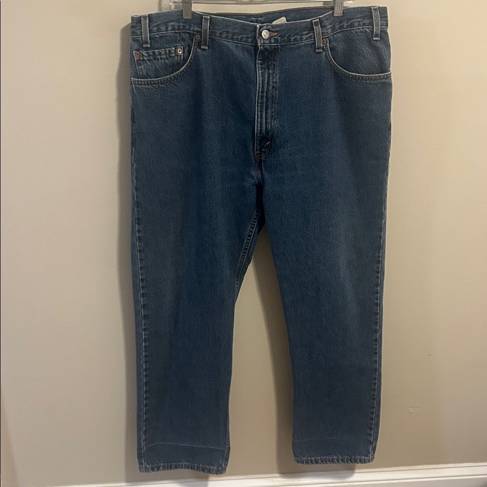 Vintage Levi's 505 Regular Straight Leg Denim Jeans Men's 42x30 Made in USA